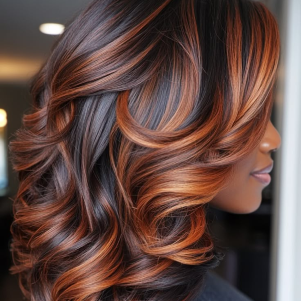 Hair colouring service at our wig shop for vibrant colour transformations