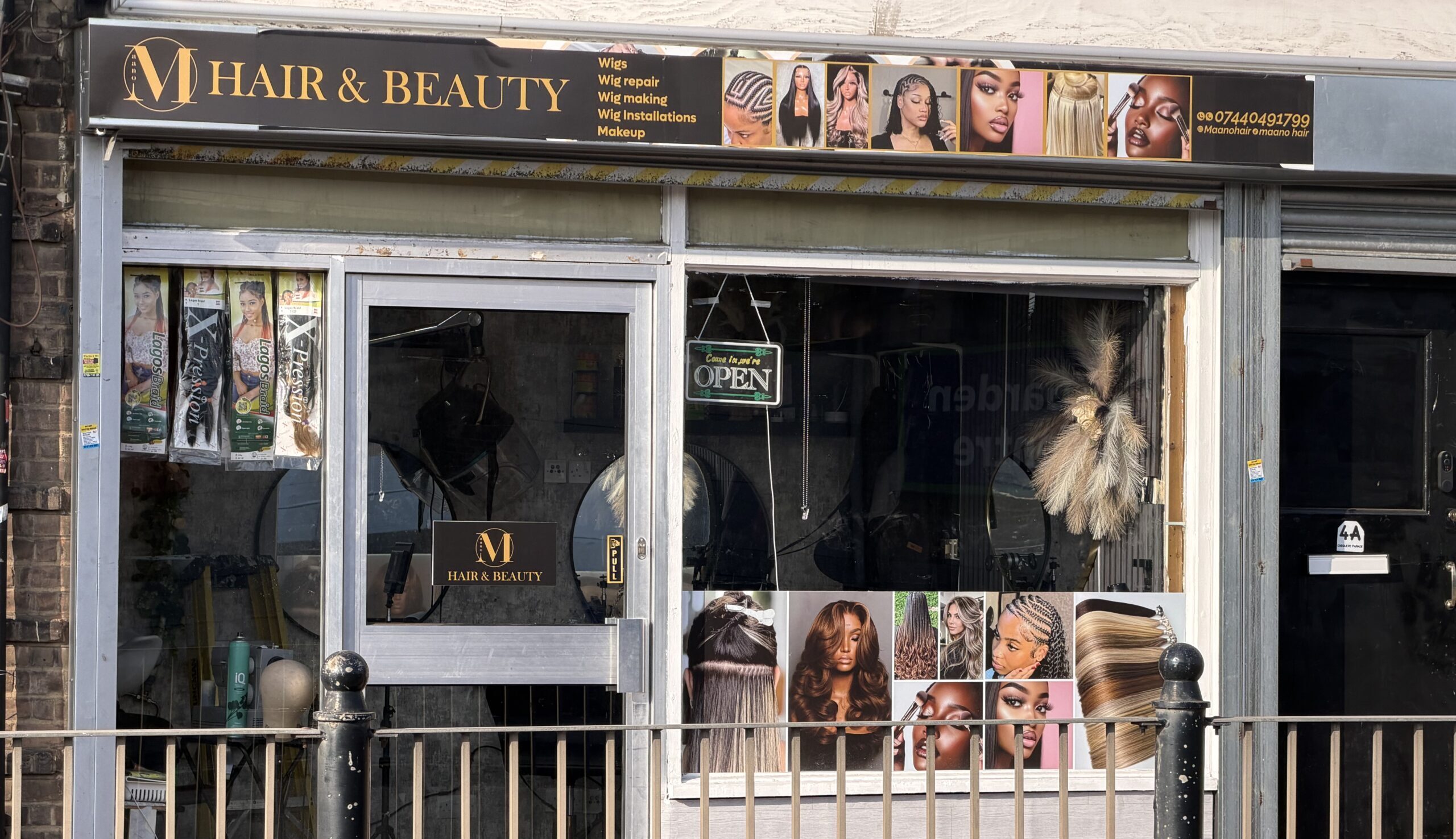 Maano Hair storefront